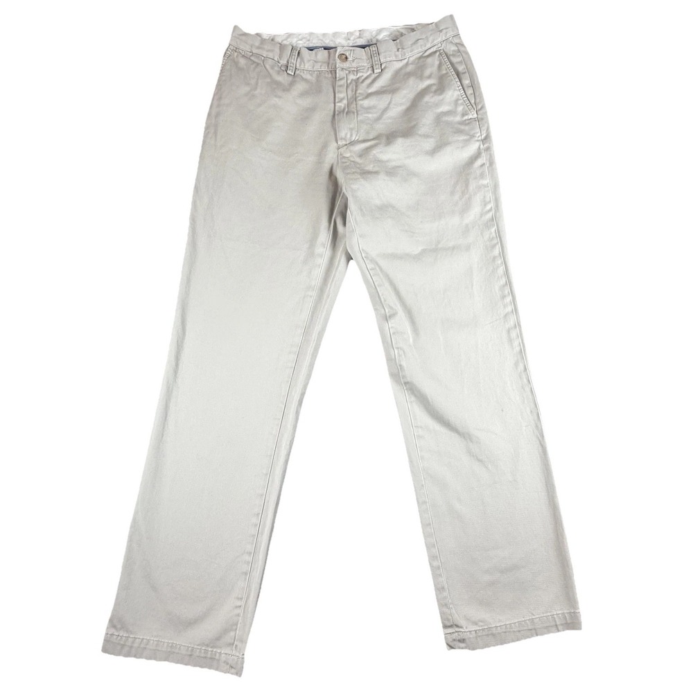 Polo Ralph Lauren Pants Mens 34x32 Beige Chino Classic Fit Straight Twill Cotton